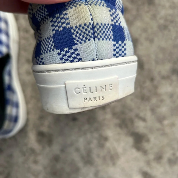 Celine Slip On Checked Shoes, size 37 - Picture 13 of 14
